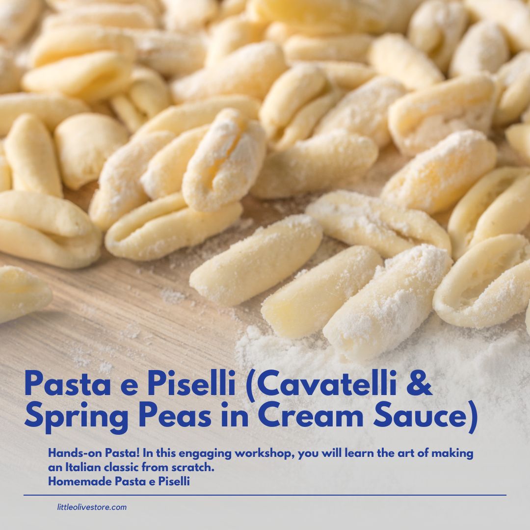 Pasta e Piselli (Cavatelli & Spring Peas in Cream Sauce)