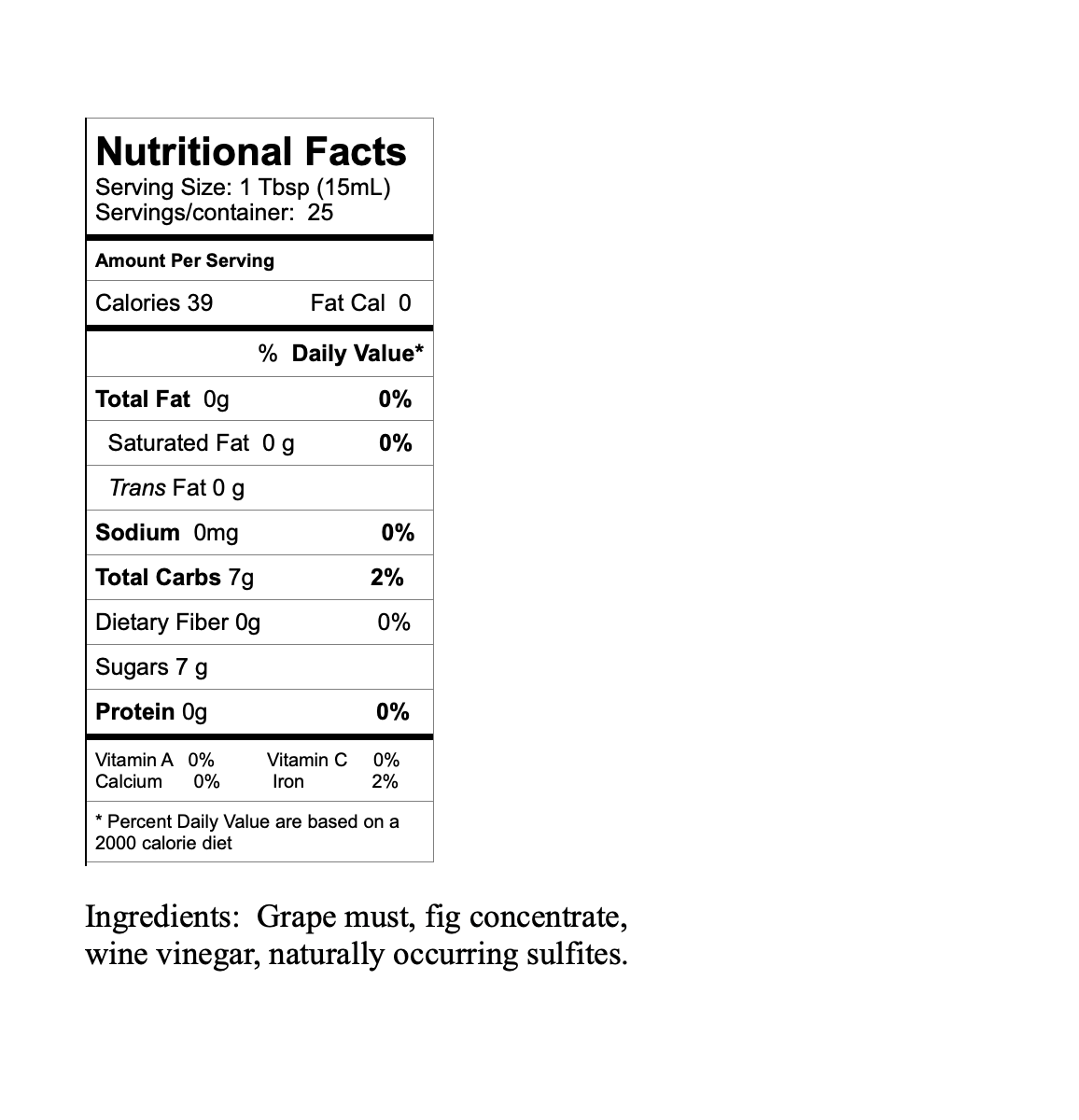 Black Mission Fig Dark Balsamic Vinegar