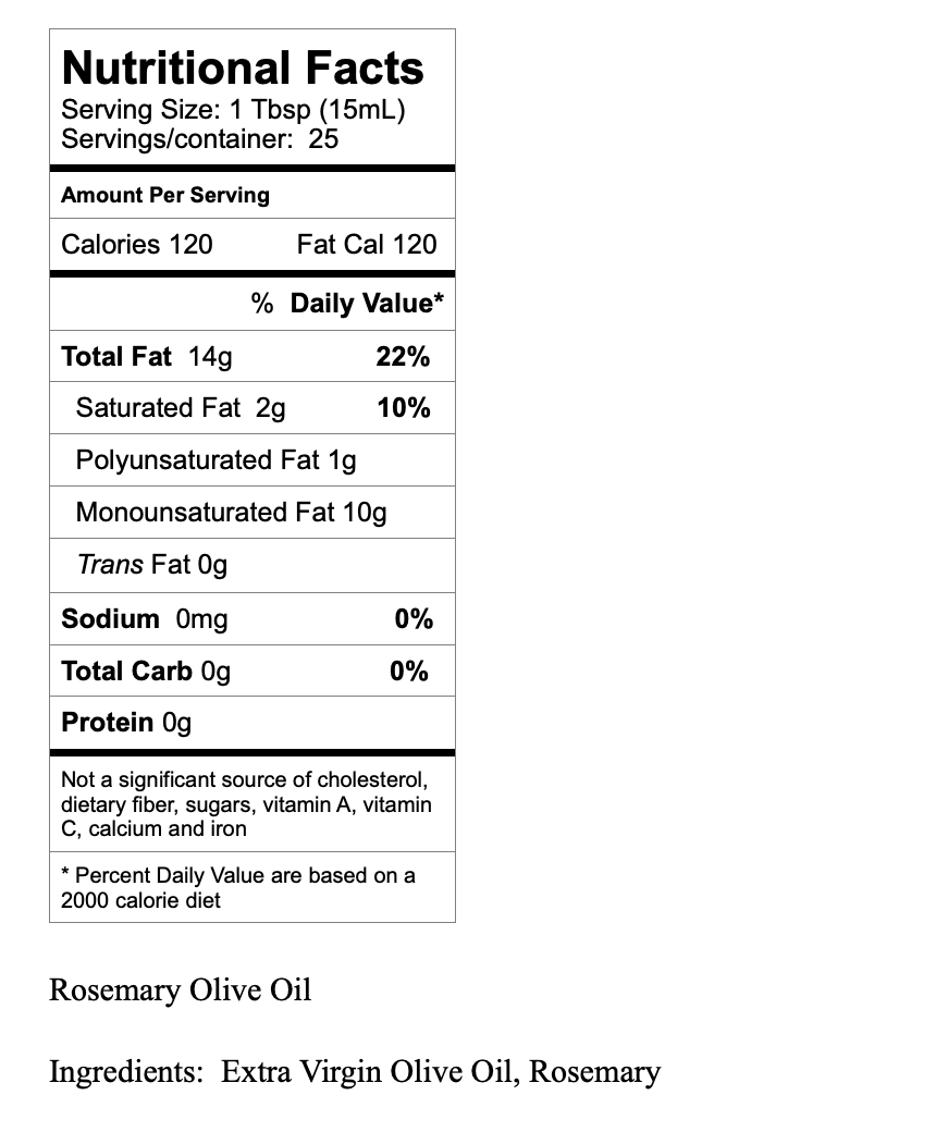 Wild Rosemary Fused EVOO