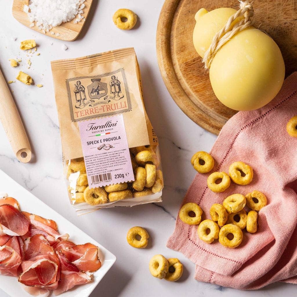 Tarallini Pugliesi Speck and Provola 230g - Italian snack