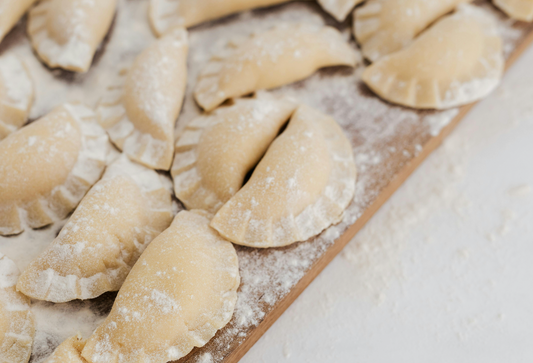 Savory Pierogi with Caramelized Onions and Infused Olive Oil