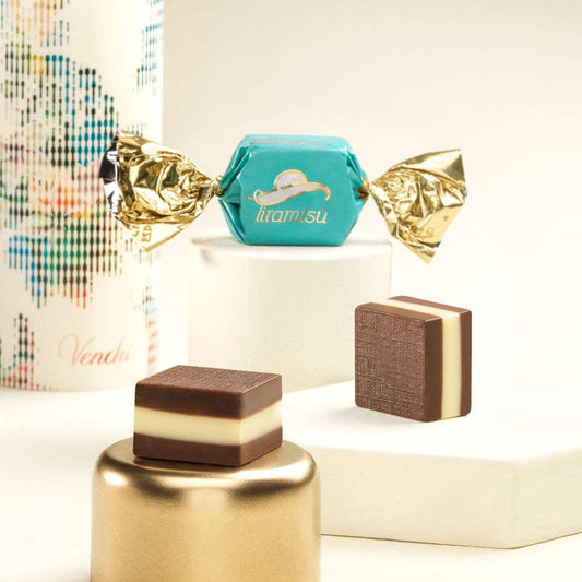 Tiramisu 3 Layered Chocolate Pieces - Italian Gourmet