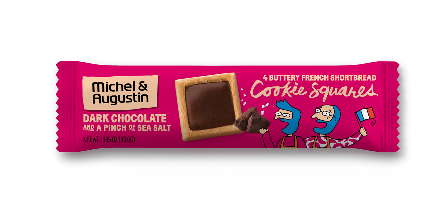 1 case of 18 Bars of Dark Chocolate Pinch of Sea Salt cookie