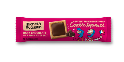 1 case of 18 Bars of Dark Chocolate Pinch of Sea Salt cookie