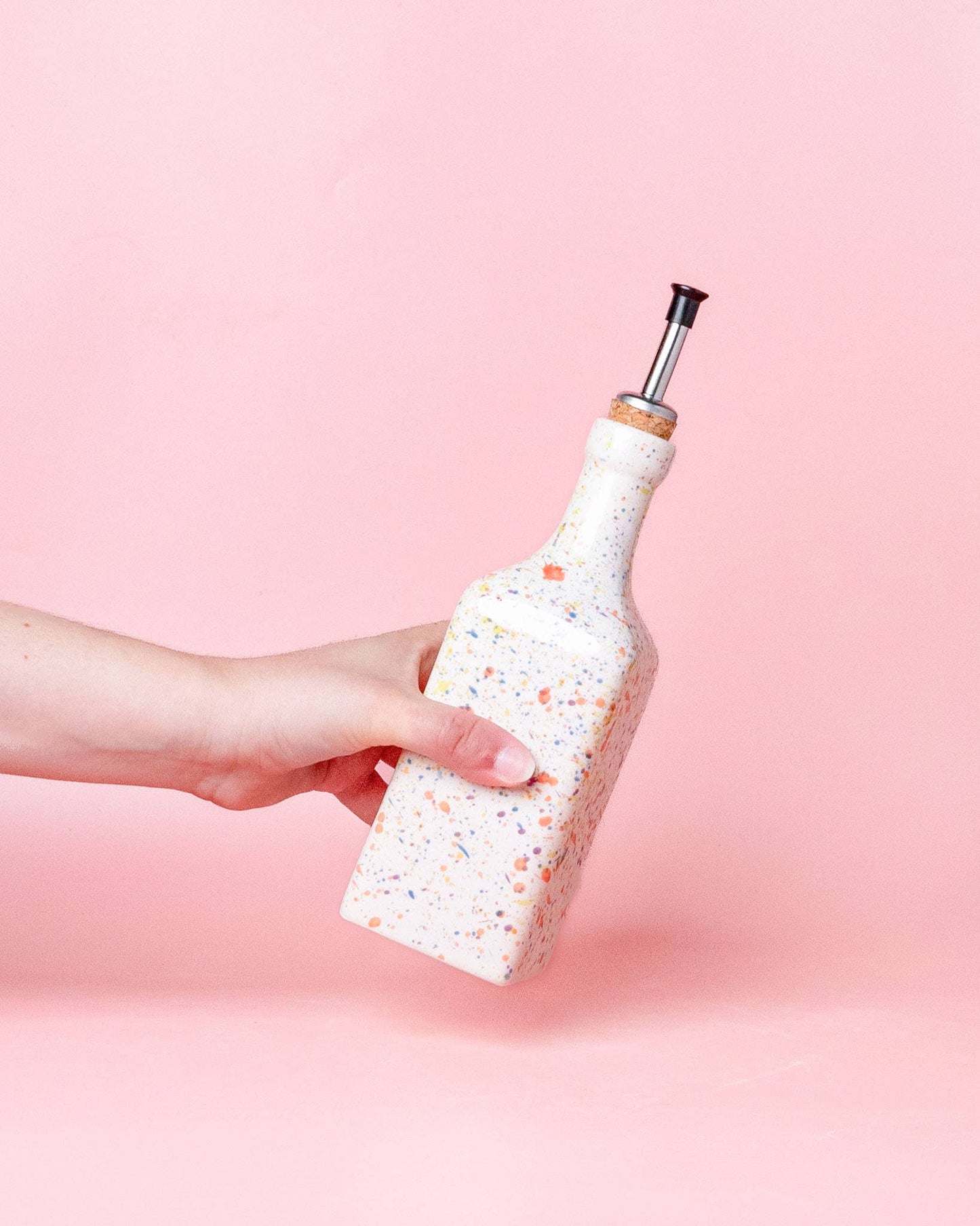 Handmade Ceramic Oil Dispenser/ 475ml / CARNAVAL