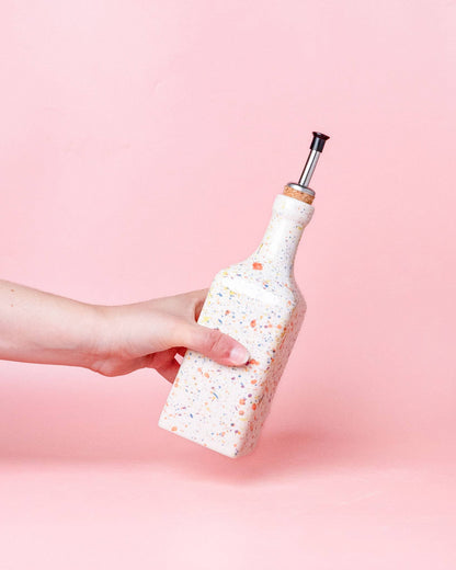 Handmade Ceramic Oil Dispenser/ 475ml / CARNAVAL