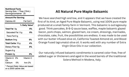Maple Infused Dark Balsamic Vinegar