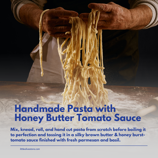New: Handmade Pasta with Honey Butter Tomato Sauce