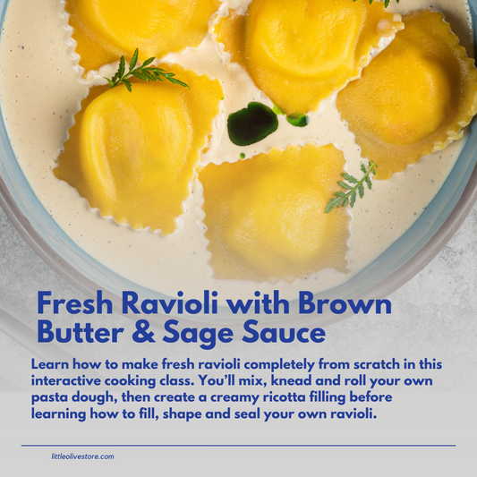 NEW* Fresh Ravioli with Brown Butter & Sage Sauce