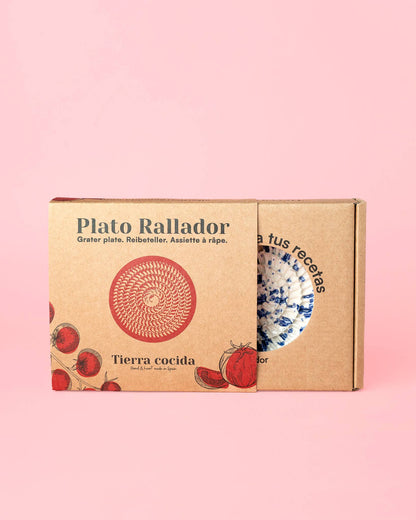 Small Ceramic Grater Plate / Pastel Pink VALENTINA