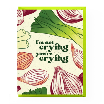 Crying Onions Congratulations Card