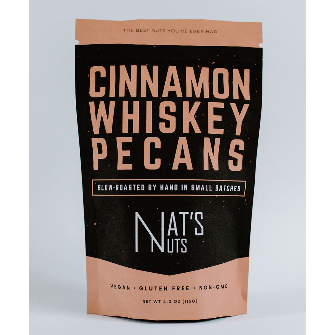 Nat's Nuts Cinnamon Whiskey Pecans, 4.0-oz