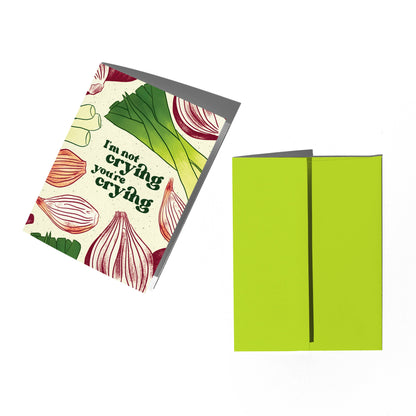 Crying Onions Congratulations Card