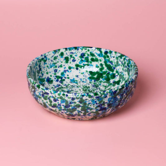 Ceramic Garlic Grater Plate - Medium Blue - Coral