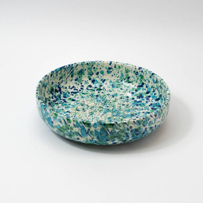 Ceramic Garlic Grater Plate - Medium Blue - Coral