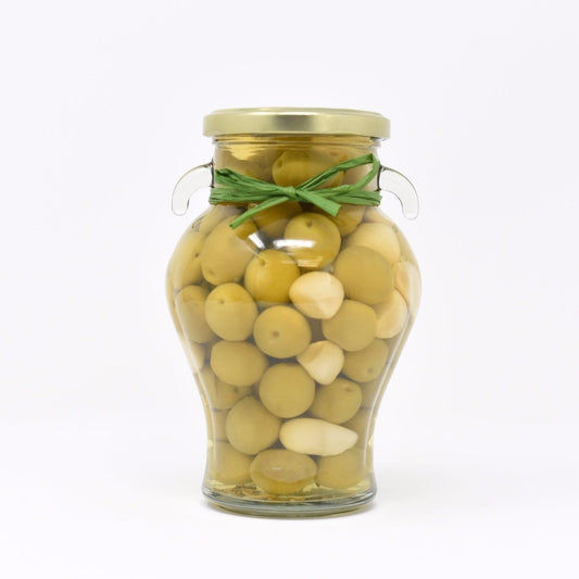 Spanish Manzanilla Olives - Stuffed w/Garlic & Rosemary