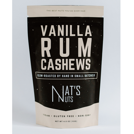 Nat's Nuts Vanilla Rum Cashews, 4.0-oz